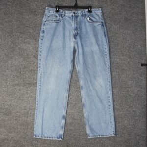 Giorgio Regular Fit Denim Jeans Mens 38x30 Blue Light Wash Baggy Skate W38 L30